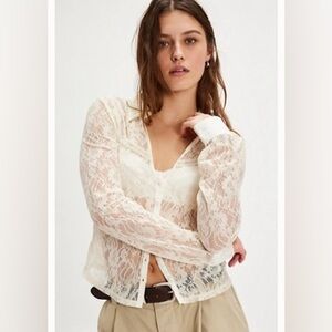 Free People Alchemy Lace Top